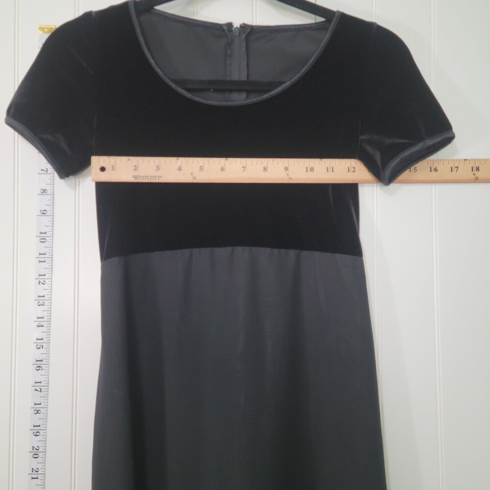 Y2K Stage Accents Whimisgoth Fairy Grunge Dark Romantic Velvet Maxi Dress Sz O - Picture 13 of 15